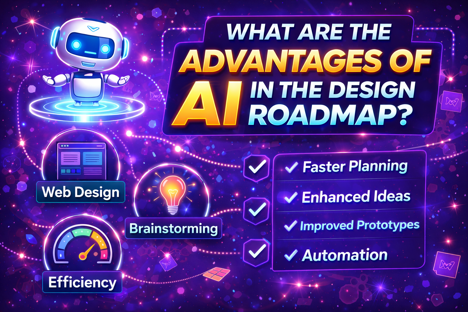 What are the advantages of AI in the design roadmap